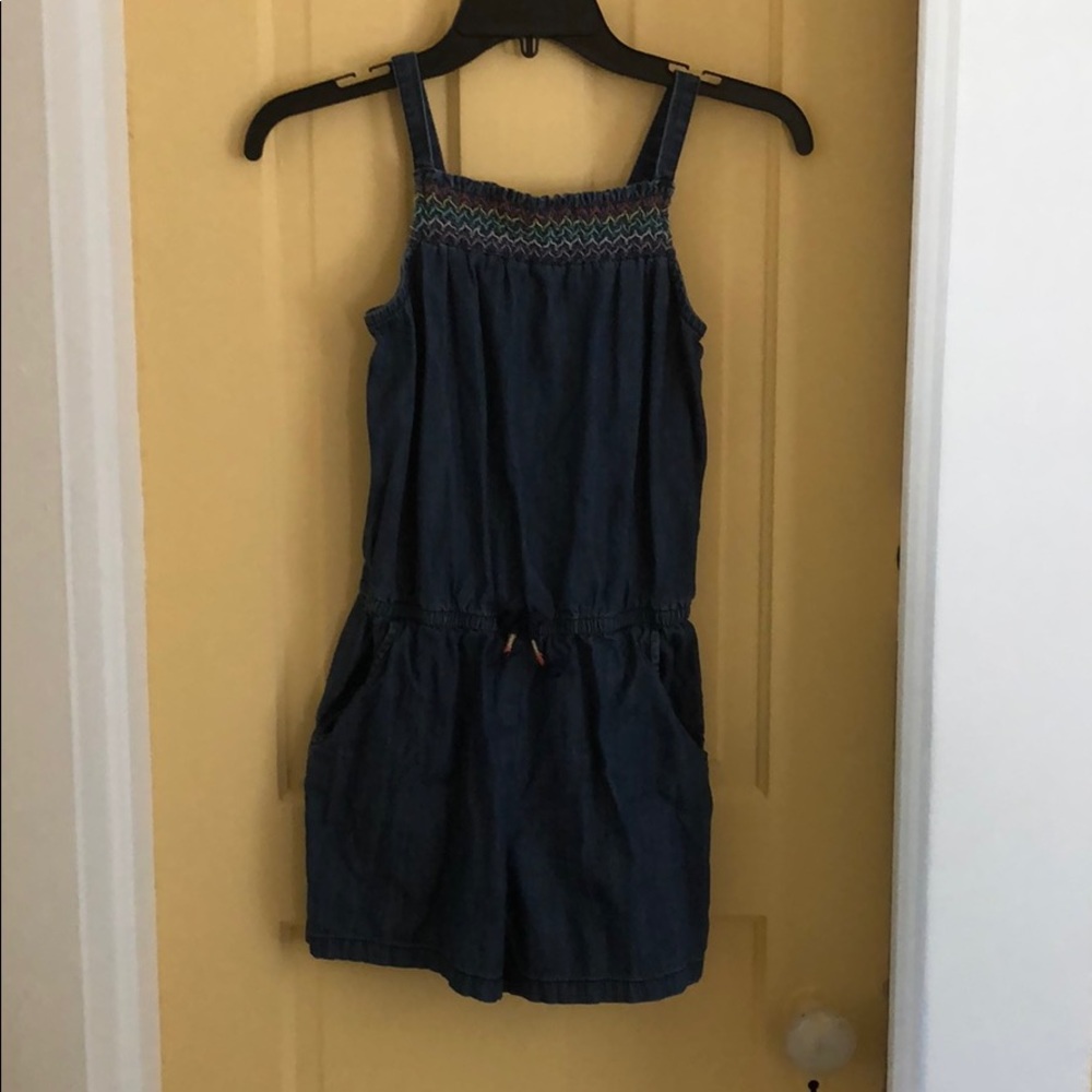 Girls Jean Romper